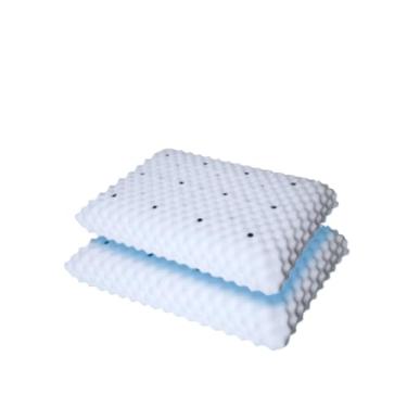 Imagem de Kit 2 Travesseiros Magnéticos Ortopédicos Anti Ronco Perfil Médio – Terapêutico com Imãs e Espuma Perfilada (FRONHA DE CETIM (ANTI FRIZZ),1 UNIDADE)