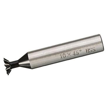 Imagem de barenx Fresadora fresadora de cauda de andorinha 45 graus 10-35 mm aço alto - 10 mm, prata
