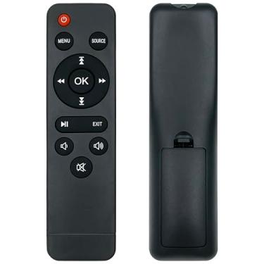 Imagem de Controle remoto de substituição para mini projetor, compatível com TMY V08, AuKing M8-F, NISOO M10, PANSEBA HI-04 e PANSEBA HI-04, para XuanPad X008-QA01, mini projetor. (1 unidade)
