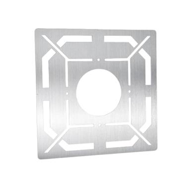 Imagem de Generic Régua de medição de ralos de piso, localizador de medidas de azulejos, prática para instaladores profissionais, corte preciso de azulejos em aço, Grande Orifício de Abertura