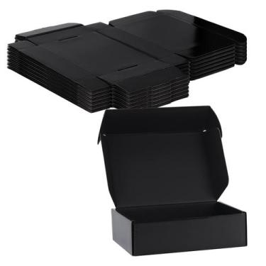 Imagem de Caixas de envio Rempry Black 18x13x5cm Pacote de 20