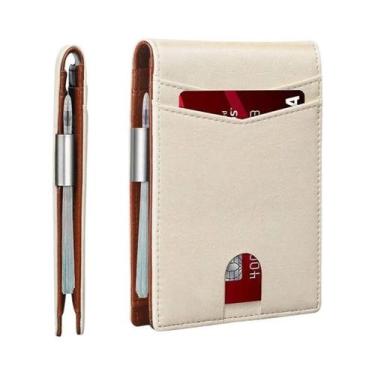 Imagem de Carteira Minimalista Em Fibra De Carbono Preta Para Homens, Clip De Di