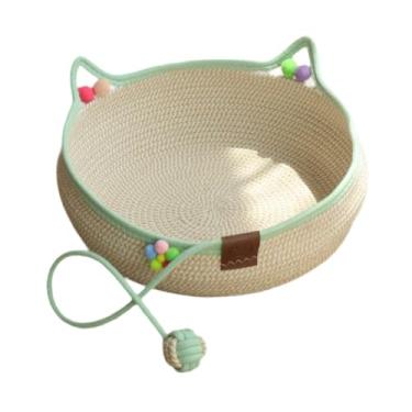 Imagem de ＡＷＨＡＯ Cama para Gatos Feita à Mão, Cesta Respirável, Fácil de Limpar, Arranhador para Gatos, Cama de Descanso para Animais de Estimação, Suprimentos para Ga, S