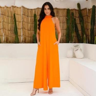 Imagem de Macacão Pantalona Gola Alta Sem Mangas B'Bonnie Louise-Feminino