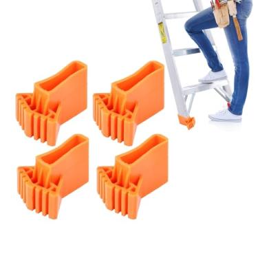 Imagem de POPETPOP Pacote com 4 peças de escada Krause antiderrapante almofadas horizontais para pés acessórios Krause protegem pisos de azulejos de madeira