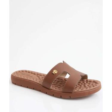 Imagem de Rasteirinha Feminina Tiras Modare Marrom-18225, Marrom, 37