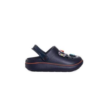 Imagem de Sandália Babuche Molekinho Botons 2.0 Marinho, 33/34