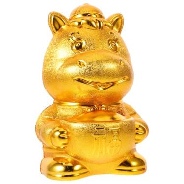 Imagem de Kisangel Cofrinho Em Forma de Cavalo de Plástico: Cofrinho Dourado Em Forma de Cavalo Do Zodíaco Chinês de 2026 para Guardar Moedas, Ideal para Decoração de Casa No Ano Lunar E Outras Festas.