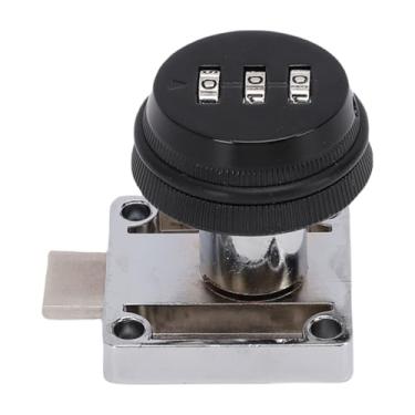 Imagem de Cryfokt Fechadura de Gaveta Codificada Com Senha de 3 Dígitos para Armários de Portas, Liga de Zinco, para Armários de Arquivo de Escritório