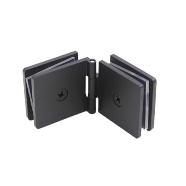 Imagem de Dobradiça de latão para vidro temperado de 8 a 12 mm, ideal para decoração de banheiro, para fixar a porta de vidro do b