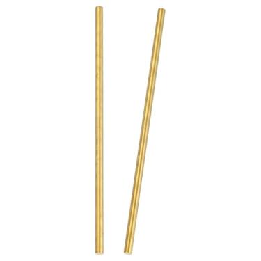 Imagem de PATIKIL 2 peças de hastes redondas de latão, 8 mm de diâmetro. 26 cm / 10,24 polegadas de comprimento H59 barras de metal sólido para artesanato DIY joias chapeamento reparação aula de ciência, bronze
