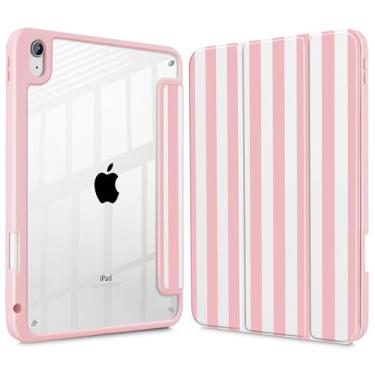 Imagem de May Chen Capa para iPad (A16) 11ª geração 2025, iPad 10ª geração 2022 de 10,9 polegadas, suporte de lápis embutido com capa à prova de choque, capa traseira transparente transparente, despertar