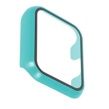Imagem de aqxreight Capa Protetora para PC Com Protetor de Tela de Vidro Temperado, Acessório de Substituição Adequado para Transparente Perfeitamente Maravilhoso Capa Protetora para Relógio Inteligente (Verde)