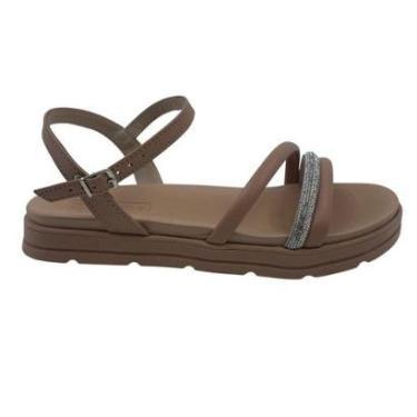 Imagem de Sandália Papete Moleca com Brilho Nude 5490120 - Nude 40-Feminino