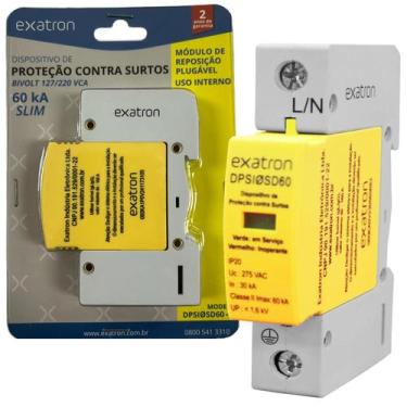 Imagem de Dispositivo Protecao Contra Surto Dps 60ka Slim Bivolt - Exatron