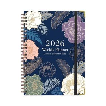 Imagem de Bview Art 2026 Planejador Semanal Inglês A5 Agenda PLANNER Coil Notebo