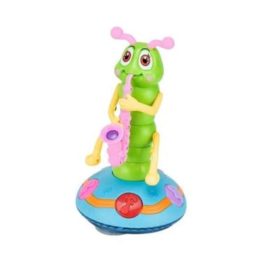 Imagem de Brinquedo Elétrico Infantil De Saxofone Lagarta Com Luz LED, Dançante 