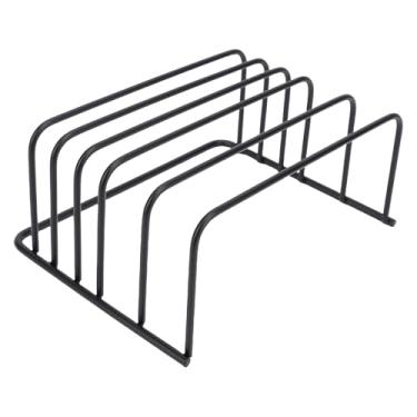Imagem de Yinhing Rack Organizador de Tábuas de Corte Multi Funcional Suporte de Armazenamento de Bancada de Cozinha para Tábuas de Corte Tampas de Panelas Utensílios Engrossar Aço Carbono 18 X