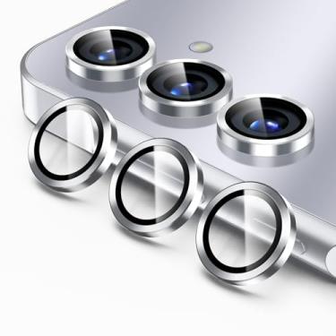 Imagem de PASNEW Protetor de câmera para Samsung S25, HD individual ultrarresistente, resistente a arranhões, protetores de lente de vidro temperado ultrafinos para Galaxy S25 [Sem efeito em fotos noturnas