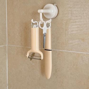 Imagem de Ganchos de cozinha multiuso: ganchos de sucção sem perfuração para utensílios, aventais, toalhas e luvas de forno