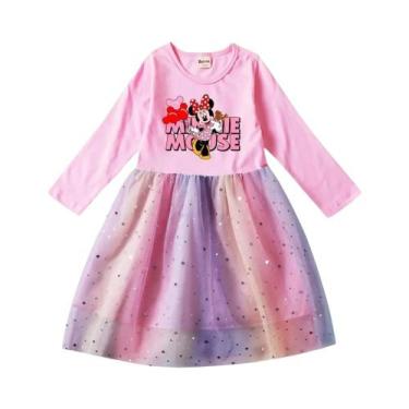 Imagem de Vestido De Princesa Tutu De Manga Longa Para Menina Pequena Com Renda 