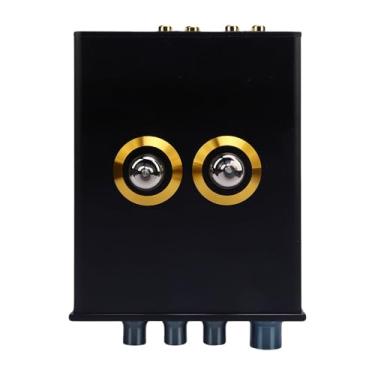 Imagem de KUIDAMOS Pré-Amplificador de Tubo de Vácuo HiFi - Qualidade de Som Rica e Quente para Estéreo Doméstico - Ajuste de Agudos de Graves, Amplificador de Tubo Audiófilo para Entusiastas de Música