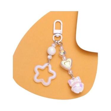 Imagem de Chaveiro Y2K Com Pingente De Estrela Pentagrama Vazado, Pingente Fofo,