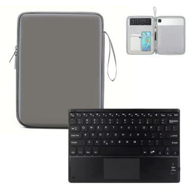 Imagem de Kit Capinha Bolsa + Teclado Bluetooth Para Tablet Lenovo M11