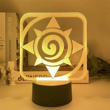 Imagem de Luz noturna HearthStones Heroes Of Warcrafts 3D LED Color Ch