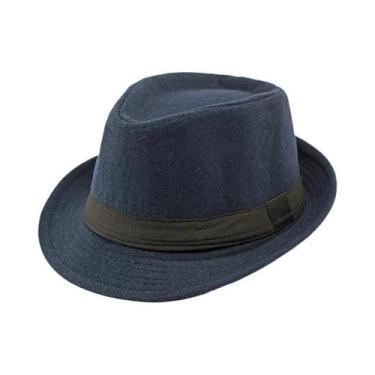 Imagem de Chapéus Fedora Jazz Bucket Bowler Pretos Para Homens E Mulheres, Chapé