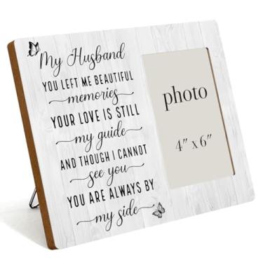 Imagem de YYDS Presentes de memorial para presente de funeral, perda do marido, simpatia, porta-retratos para casa, escritório, quarto, sala de estar, mesa, decoração de parede