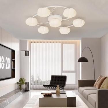 Imagem de Luminária de teto LED dimerizável, embutida, 3000k-6000k, material: acrílico, com controle remoto, 4+1, 6+1, 8+1, para quarto, sala de jantar, cozinha (6+1).