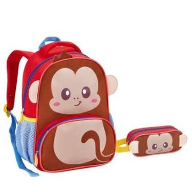 Imagem de Kit Mochila e Estojo Creche Infantil Zoop-Feminino
