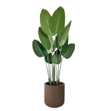 Imagem de Bananeira Artificial Vaso Bojo Completo Toque Real Decoração - Flor Im