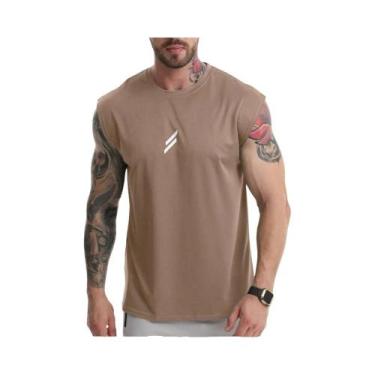 Imagem de Camiseta De Treino Masculina De Verão, Sem Mangas, Respirável, De Seca