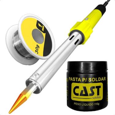 Imagem de 2X Ferro De Solda Elétrico 100W Com Fio Estanho