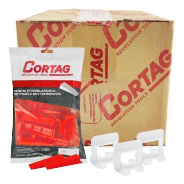 Imagem de 2X Kit 500 Niveladores Piso E Porcelanato + 50 Cunhas - Cort