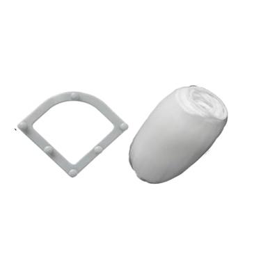 Imagem de Organizador de pia com ventosa para pia com filtro de pia saco de armazenamento de cozinha rack de drenagem lixeira descartável lata de lixo latas de lixo (branco)