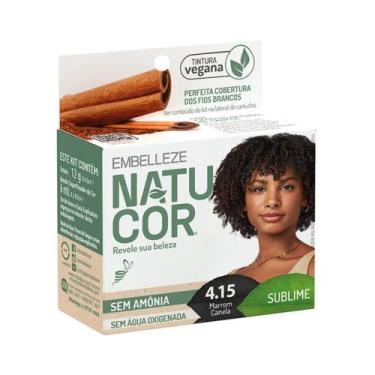 Imagem de Coloração Natucor 4.15 Marrom Canela 12g