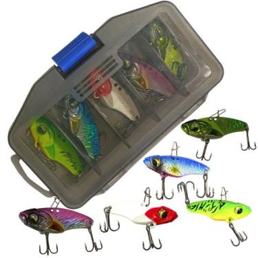 Imagem de Isca Artificial Pesca Peixe Pescaria Com Garateia Robalo Lambari Tucun