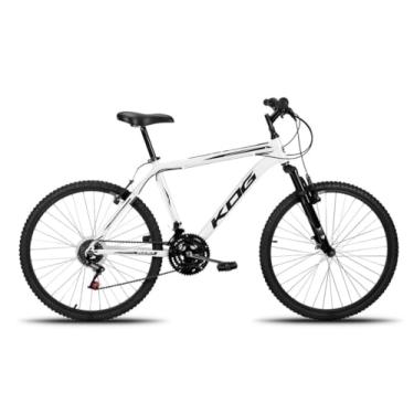 Imagem de Bicicleta KOG Aro 26 Aluminio 18V V-Brake Com Suspensão,Branco Preto