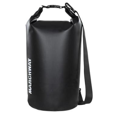 Imagem de Mochila seca MARCHWAY 30L impermeável preta flutuante
