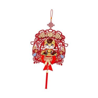 Imagem de KiBcsLic Enfeite de Ano Chinês 2026 para pendurar, decorativo, para casa, decoração tradicional da sorte para a Festa da Primavera, para parede ou porta, Style E