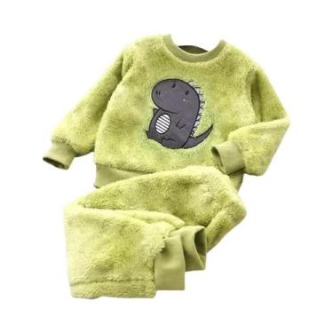 Imagem de Conjuntos De Pijamas De Inverno Para Meninas E Meninos De 2 a 6 Anos, 