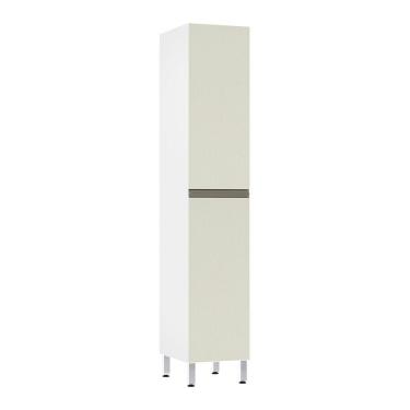 Imagem de Paneleiro Simples 40cm 2 Portas Pérola Branco Polar C/Kash
