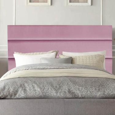 Imagem de Cabeceira Estofada Argentina 140cm Casal Para Cama Colchão Box Quarto Suede Rosa Bebê - Aurora Line