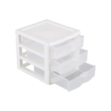 Imagem de Gaveteiro Pequeno C/3 Gavetas Branco Nitron 004/3B