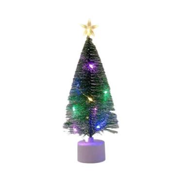 Imagem de Decoração De Árvore De Natal Com Luzes De Cordão LED Em Anel De Metal 