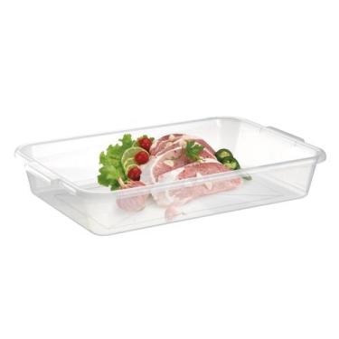 Imagem de Travessa Transparente Bandeja Organizadora Multiuso 44cmx27cm - Plasno