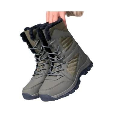 Imagem de Botas De Inverno Masculinas Para Neve, Antiderrapantes, Quentes, Com F